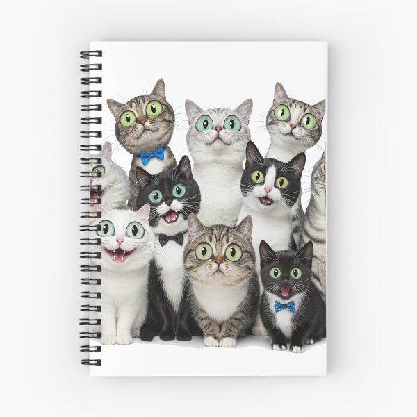 Item preview, Adorable Cat Family - Cute and Funny Big-Eyed Cat Design designed and sold by latelierdechris.