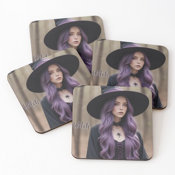 Item preview, Beautiful purple-haired witch designed and sold by caperaerik.