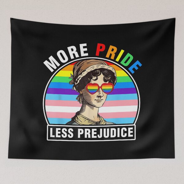 Item preview, LGBT Ally Gay Pride 2024 More Pride Less Prejudice designed and sold by Galactic-Sketch.