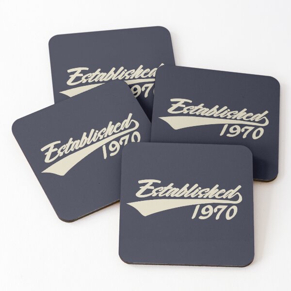 Item preview, Established 1970 Cool 55th Birthday Gift Funny Retro Vintage Style 55 Year Old Bday Gifts for Men Women designed and sold by BCNDesign.