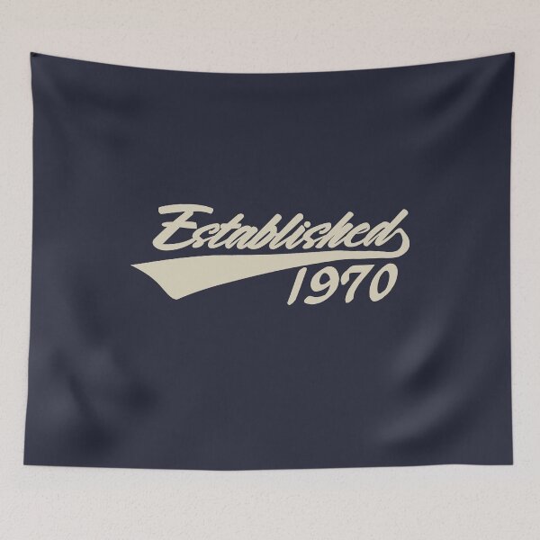 Item preview, Established 1970 Cool 55th Birthday Gift Funny Retro Vintage Style 55 Year Old Bday Gifts for Men Women designed and sold by BCNDesign.