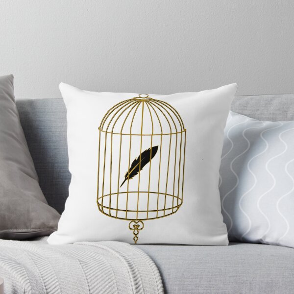 Item preview, Freedom from Attachment – Birdcage & Floating Feather T-Shirt designed and sold by Mōnk Mode Society.