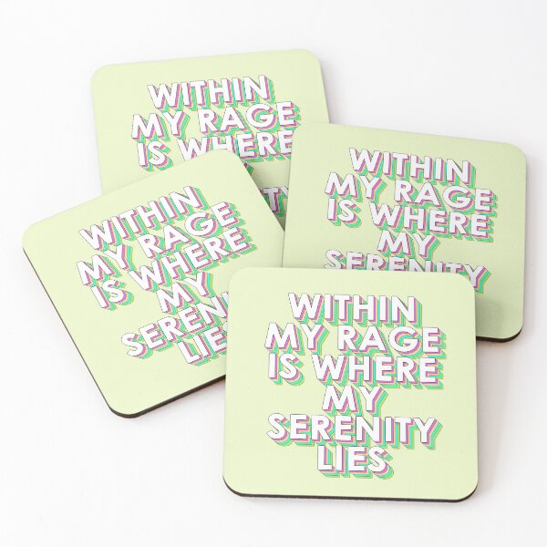 Item preview, WITHIN MY RAGE IS WHERE MY SERENITY LIES designed and sold by The Turbulent Architect.