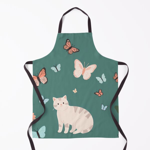 Item preview, Cat Chasing butterflies designed and sold by WoollenLlama.