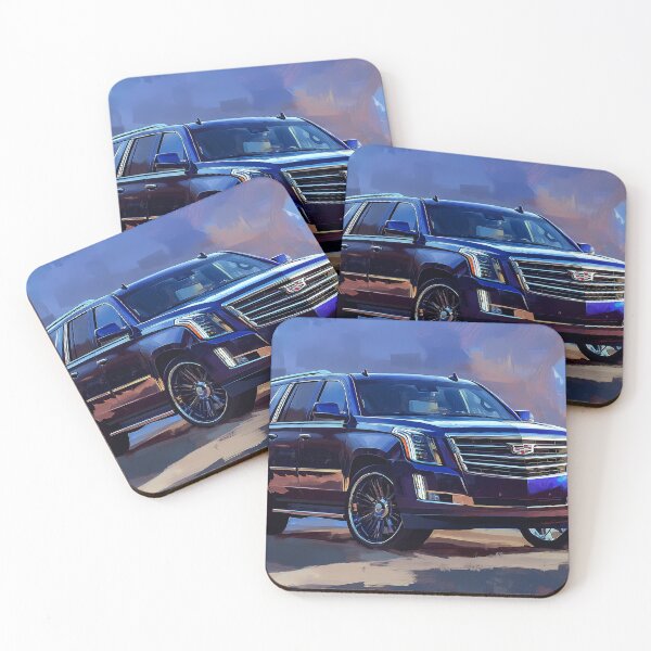 Item preview, "Blue Cadillac Escalade – Digital Pop Art Print" VIII designed and sold by AutoPopStudio.