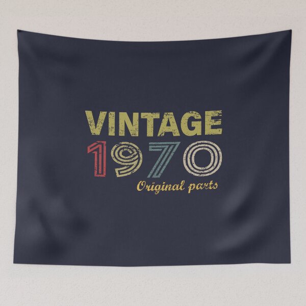 Item preview, Vintage 1970 Original Parts Cool 55th Birthday Gift Funny Retro Style 55 Year Old Bday Gifts for Men Women designed and sold by BCNDesign.