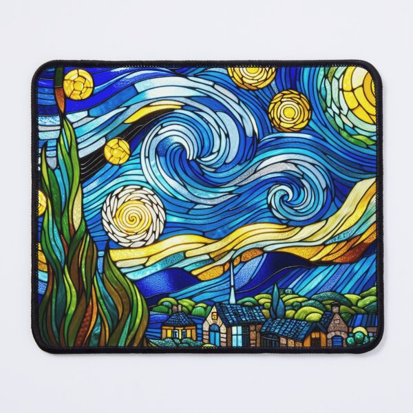 Item preview, Van Goh Starry Night Stained Glass designed and sold by jessagirl.