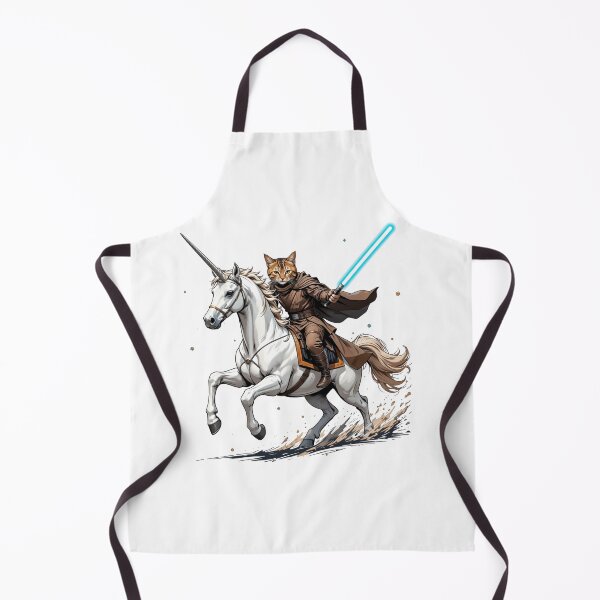 Item preview, Epic Cat Jedi on Unicorn with Lightsaber - Fantasy Sci-Fi Mashup designed and sold by latelierdechris.