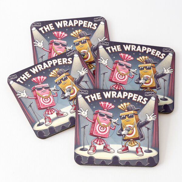 Item preview, The Wrappers – Funny Candy Rapper Parody Art designed and sold by B-DIFF-e-RENT.