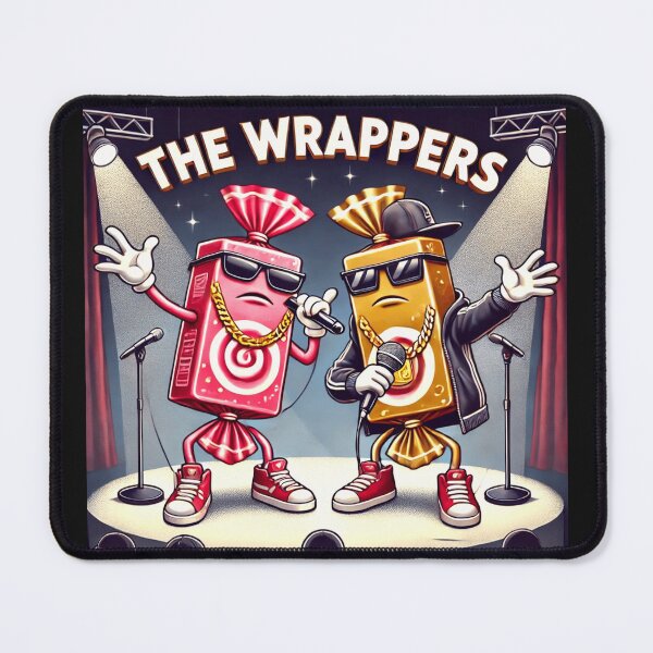 Item preview, The Wrappers – Funny Candy Rapper Parody Art designed and sold by B-DIFF-e-RENT.