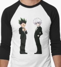 GON KILLU IN SUITS HxH HunterXHunter Hunter Men's Baseball ¾ T-Shirt