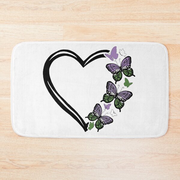 Item preview, Genderqueer Pride Flying Butterfly Heart  designed and sold by QueenS-Gallery.