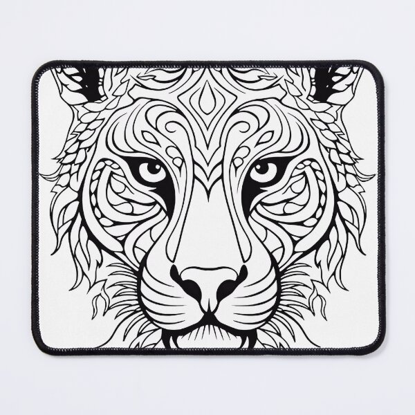 Item preview, Tiger #2 Coloring Page Pattern  designed and sold by DavidColoring.