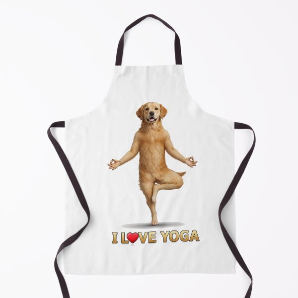Item preview, Golden Retriever Yoga Pose - Funny and Adorable Dog Art designed and sold by latelierdechris.