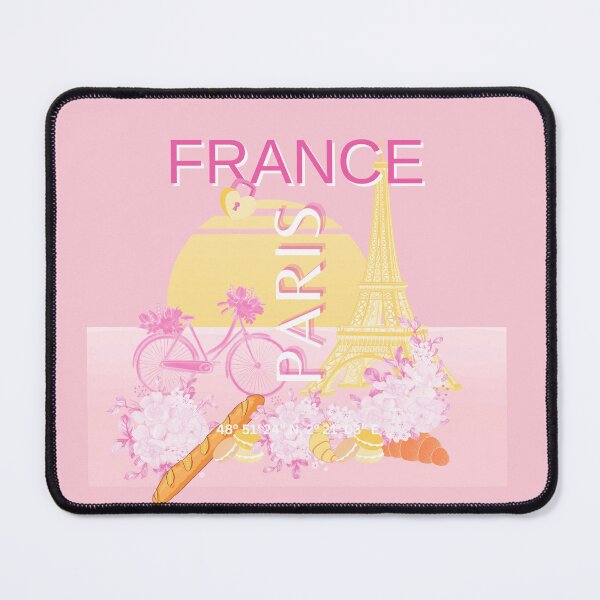 Item preview, Paris, France, Travel Art, Preppy, Pink designed and sold by Magic Love Art Print.