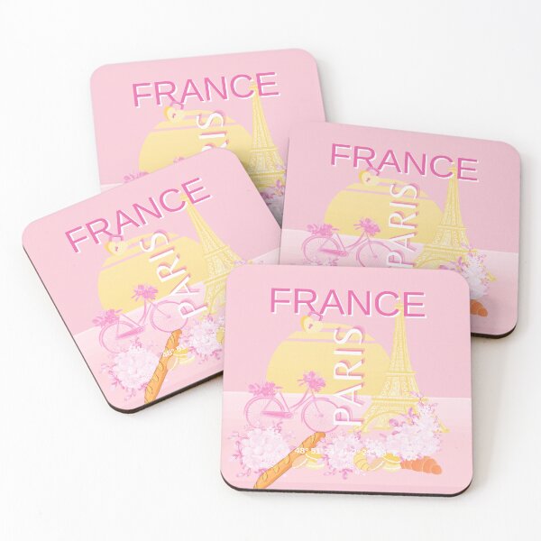 Item preview, Paris, France, Travel Art, Preppy, Pink designed and sold by Magic Love Art Print.