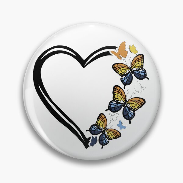 Item preview, Aro/Ace Pride Flying Butterfly Heart  designed and sold by QueenS-Gallery.