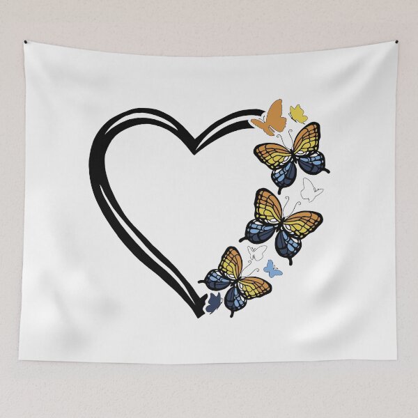 Item preview, Aro/Ace Pride Flying Butterfly Heart  designed and sold by QueenS-Gallery.
