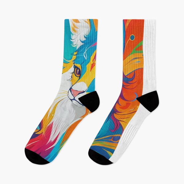 Item preview, Una linda pintura de gato multicolor. designed and sold by Alpha451.