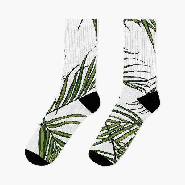 Item preview, Nature seamless pattern. Hand drawn tropical summer background: green line palm tree leaves. designed and sold by MatyKotiv.