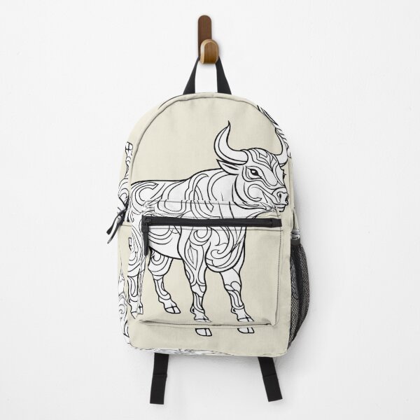 Item preview, Bull #5 Coloring Page Pattern  designed and sold by DavidColoring.