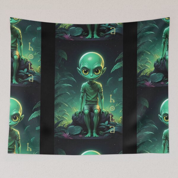 Item preview, Green alien child designed and sold by caperaerik.