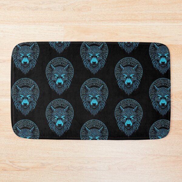 Item preview, Wolf Mask Odin Runes Norse Compass Viking  designed and sold by Blok45.