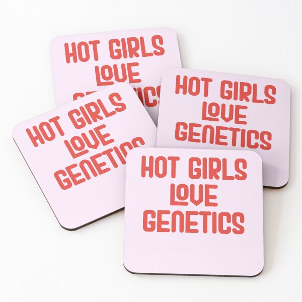 Item preview, Hot Girls Love Genetics - Red Bold Text designed and sold by Chubuter.