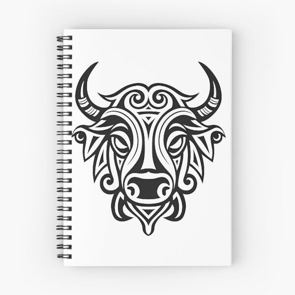 Item preview, Bull #6 Coloring Page Pattern  designed and sold by DavidColoring.