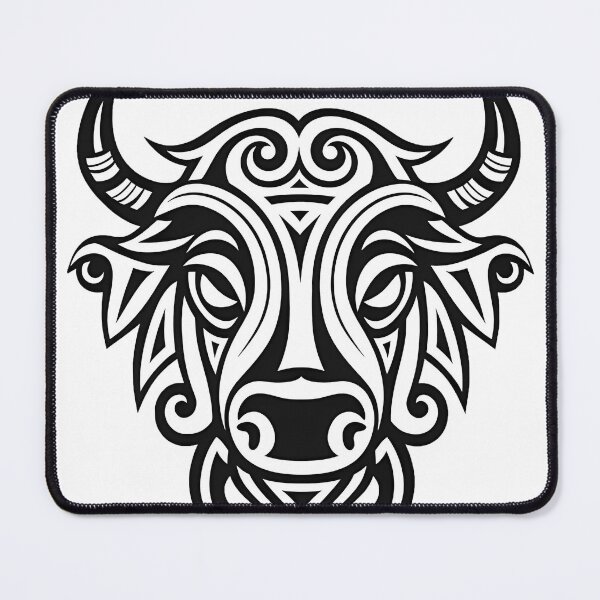 Item preview, Bull #6 Coloring Page Pattern  designed and sold by DavidColoring.