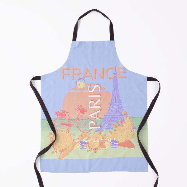 Item preview, Paris, France, Travel Art, Preppy, Pastel, Blue designed and sold by Magic Love Art Print.