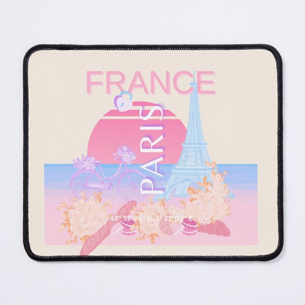 Item preview, Paris, France, Travel Art, Preppy, Pastel designed and sold by Magic Love Art Print.