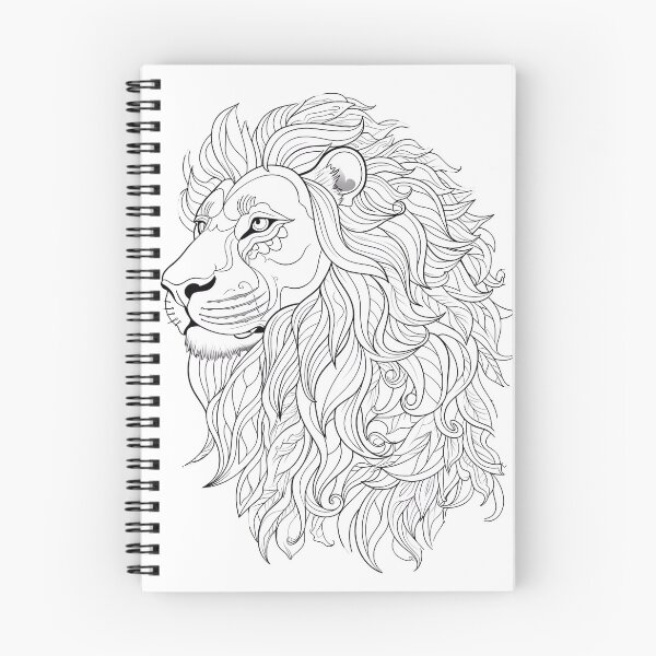 Item preview, Lion #2 Coloring Page Pattern  designed and sold by DavidColoring.