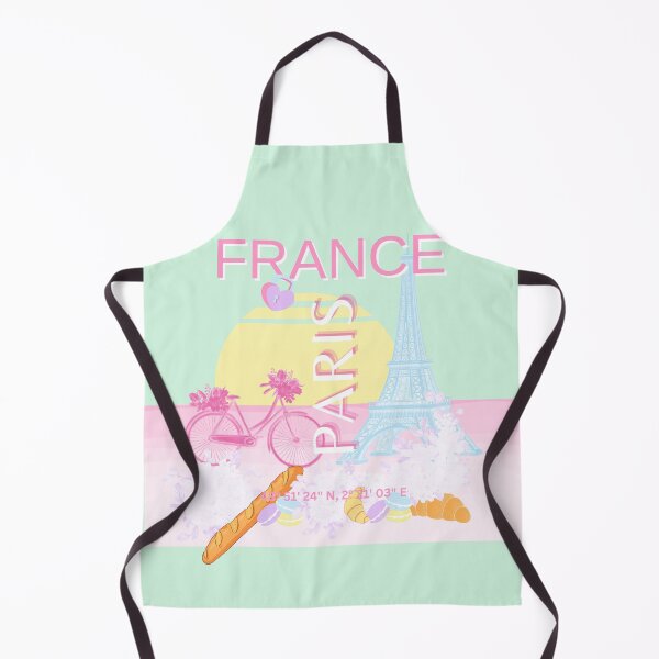 Item preview, Paris, France, Travel Art, Preppy, Pastel, Green designed and sold by Magic Love Art Print.