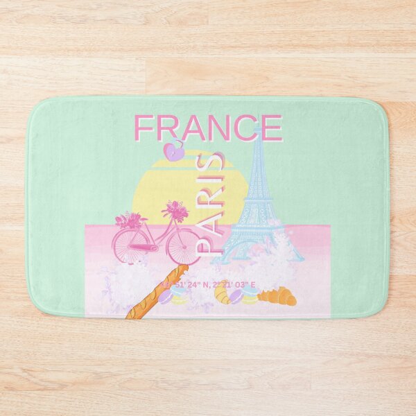 Item preview, Paris, France, Travel Art, Preppy, Pastel, Green designed and sold by Magic Love Art Print.