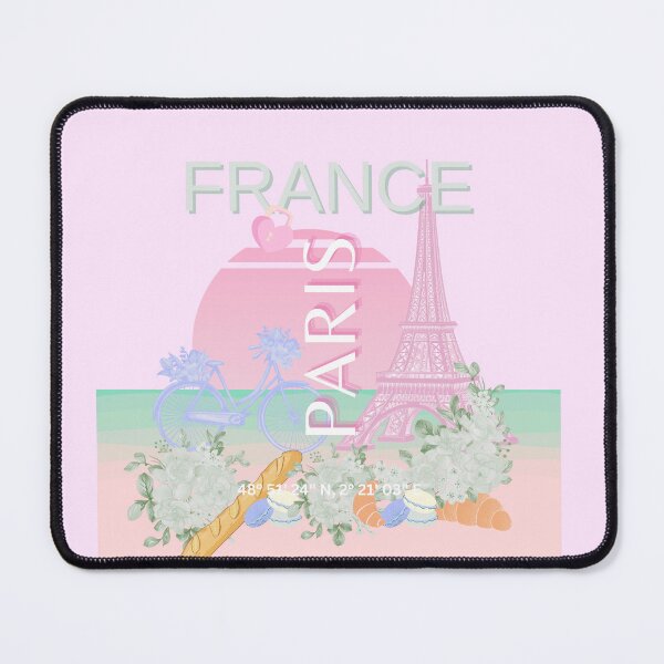 Item preview, Paris, France, Travel Art, Preppy, Pastel, Pink designed and sold by Magic Love Art Print.