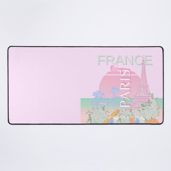 Item preview, Paris, France, Travel Art, Preppy, Pastel, Pink designed and sold by Magic Love Art Print.