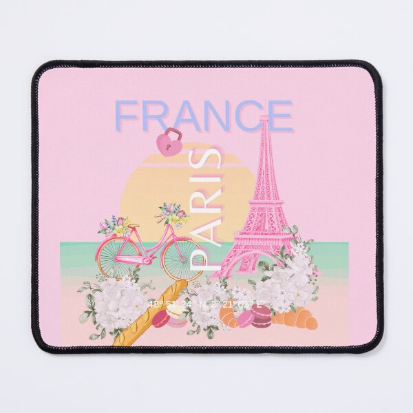 Item preview, Paris, France, Travel Art, Preppy Art, Pastel, Pink designed and sold by Magic Love Art Print.