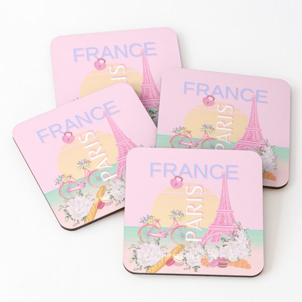 Item preview, Paris, France, Travel Art, Preppy Art, Pastel, Pink designed and sold by Magic Love Art Print.