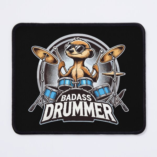 Item preview, Tough Drummer Meerkat Cool Gift designed and sold by Pineapple-Tree.