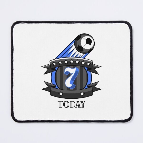 Item preview, 7 Today – Soccer-Themed 7th Birthday Design designed and sold by Grin22.
