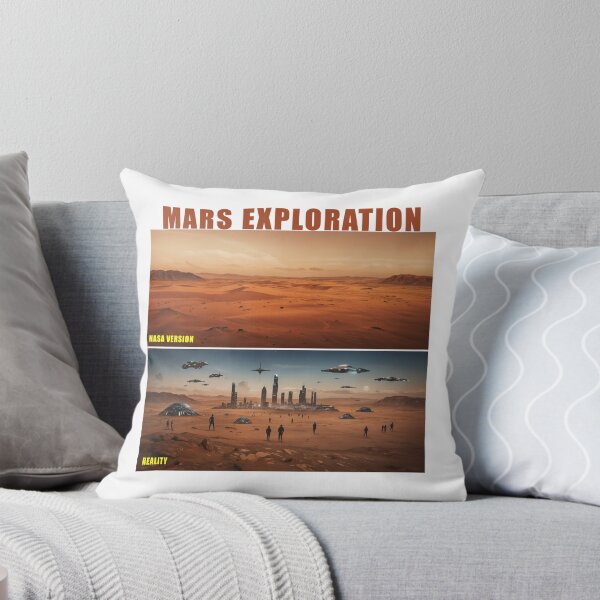 Item preview, Mars Exploration - NASA vs Reality Funny Sci-Fi Design designed and sold by latelierdechris.