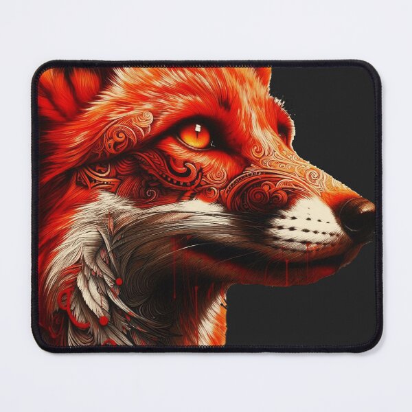 Item preview, wild wolf illustration art abstract designed and sold by  Mudikeys.