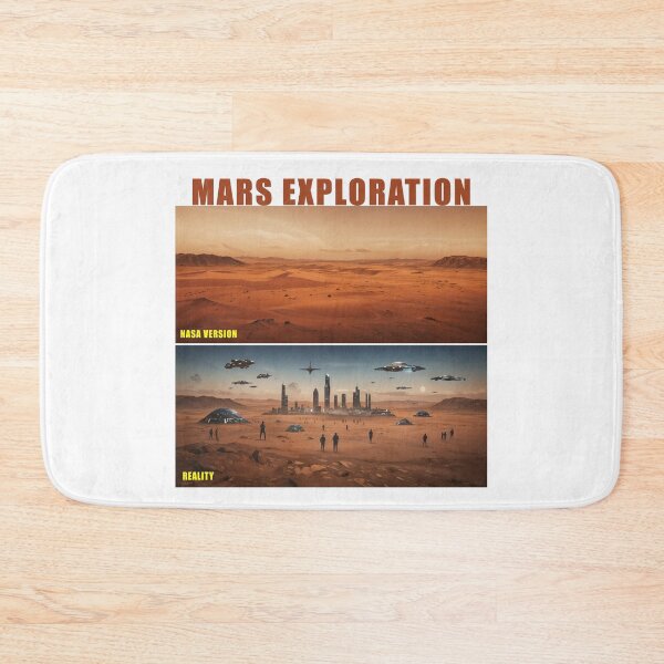 Item preview, Mars Exploration - NASA vs Reality Funny Sci-Fi Design designed and sold by latelierdechris.