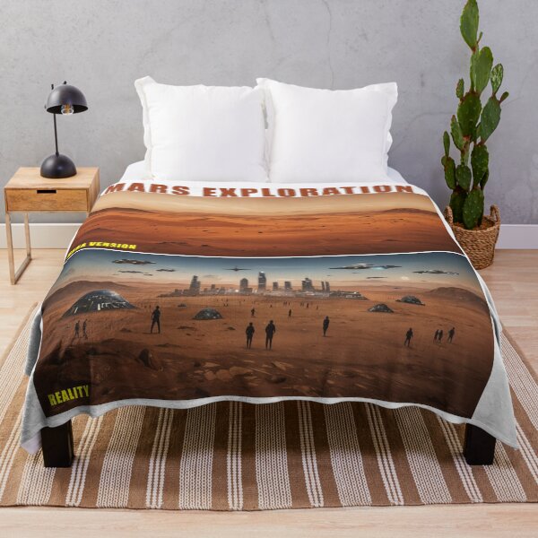Item preview, Mars Exploration - NASA vs Reality Funny Sci-Fi Design designed and sold by latelierdechris.