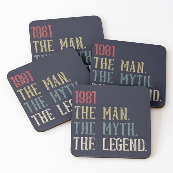 Artikelvorschau, 1981 Der Mann Der Mythos Die Legende Cooles Geschenk zum 44. Geburtstag Lustiges Vintage-Retro-Stil 44 Jahre alte Geburtstagsgeschenke für Männer entworfen und verkauft von BCNDesign.