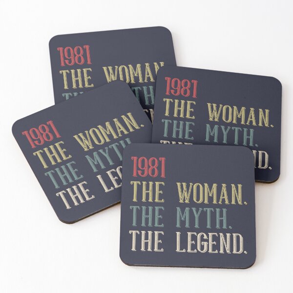 Artikelvorschau, 1981 Die Frau Der Mythos Die Legende Cooles Geschenk zum 44. Geburtstag Lustiges Vintage-Retro-Stil 44 Jahre alte Geburtstagsgeschenke für Frauen entworfen und verkauft von BCNDesign.