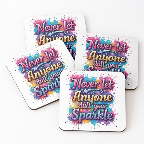 Item preview, Never Let Anyone Dull Your Sparkle - Motivational Quote Design designed and sold by latelierdechris.