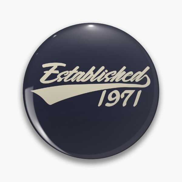 Item preview, Established 1971 Cool 54th Birthday Gift Funny Retro Vintage Style 54 Year Old Bday Gifts for Women Men designed and sold by BCNDesign.