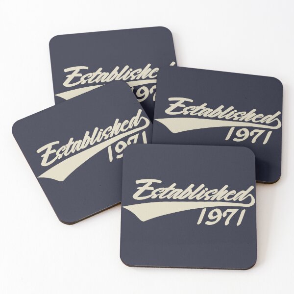 Item preview, Established 1971 Cool 54th Birthday Gift Funny Retro Vintage Style 54 Year Old Bday Gifts for Women Men designed and sold by BCNDesign.
